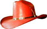 speziell beschichteter Strohhut in rot.....fr das elegante oder/und aufreizende Cowgirl 